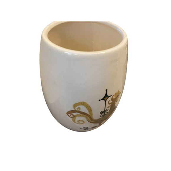 Vintage Retro Mid Century Edwin Knowles Rooster Weathervane Sipper Cup - Picture 3 of 6